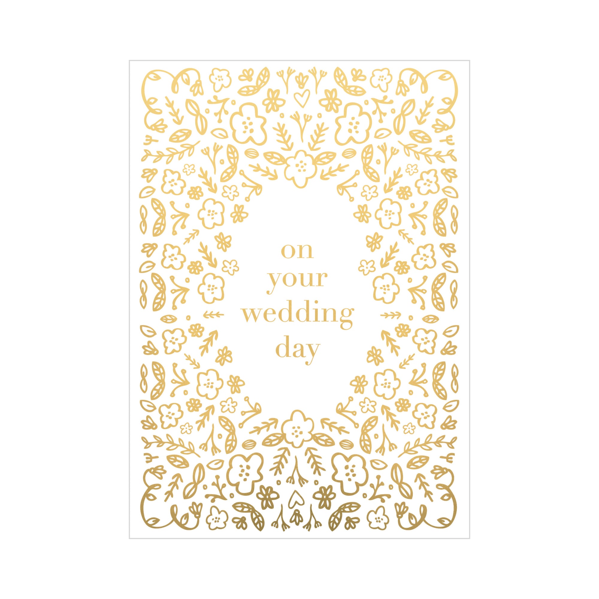 Greeting Card WEDDING - YOUR WEDDING DAY